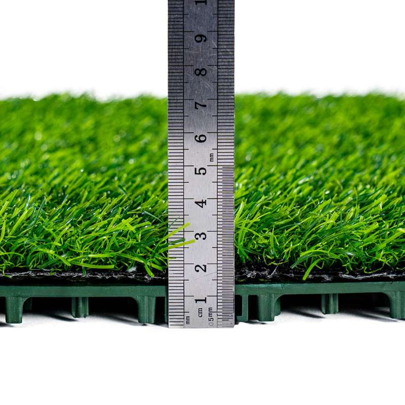 Synthetic Grass Tiles Grass Carpet Artificial Green Grass Floor Interlocking Turf for Garden